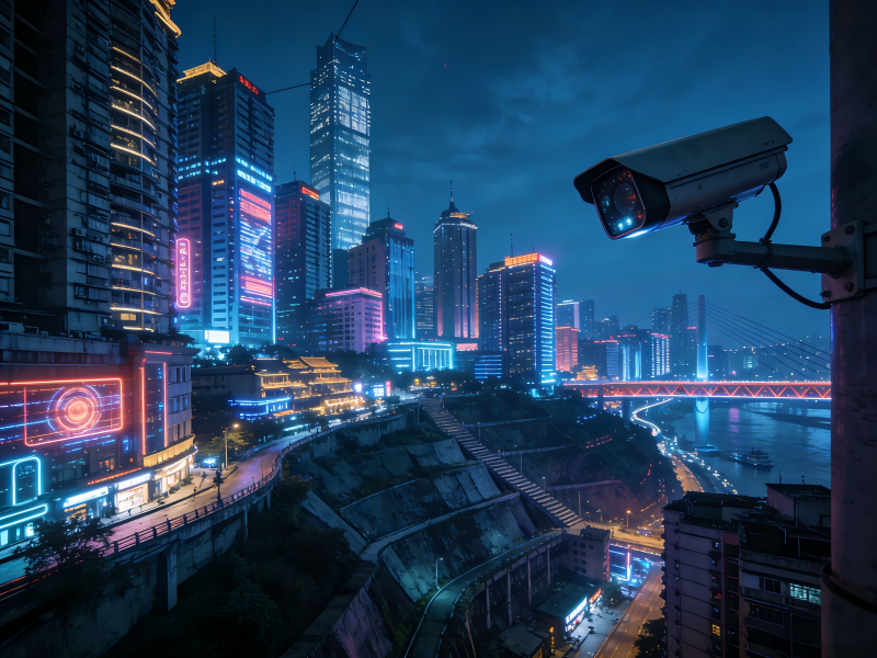 重庆监控安装如何为立体都市系上“智能安全