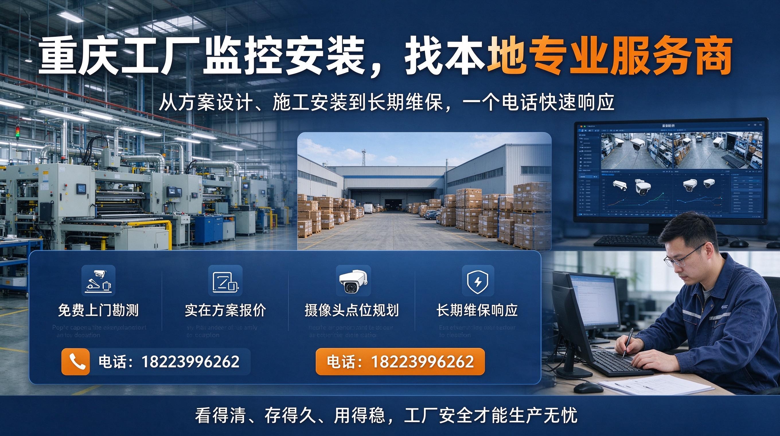 重庆工厂监控怎么装才靠谱？航涵信息带你避